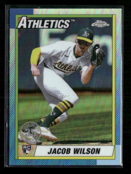 Jacob Wilson 2025 Topps Chrome #90CB-18 1990 Topps Baseball 35th Anniversary