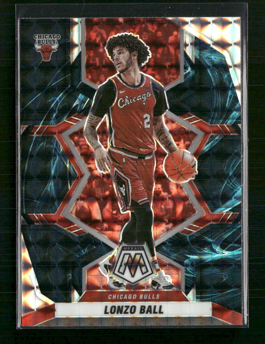 Lonzo Ball 2021-22 Panini Mosaic #33 Genesis