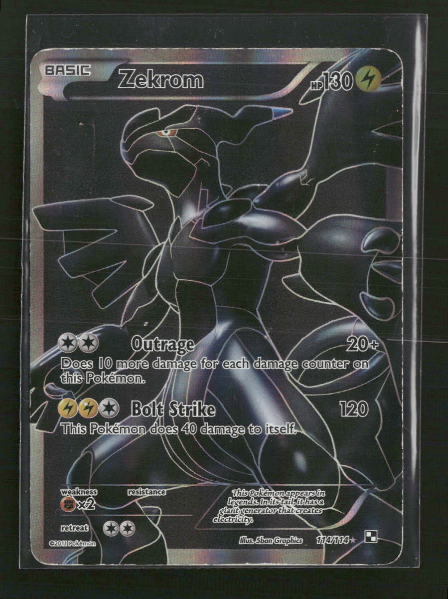 Black and White Zekrom (114 Full Art) #114/114