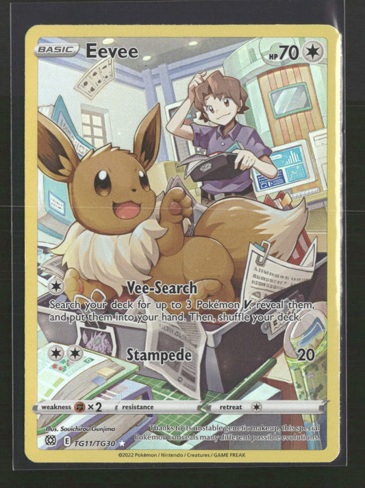 SWSH09: Brilliant Stars Trainer Gallery Eevee #TG11/TG30