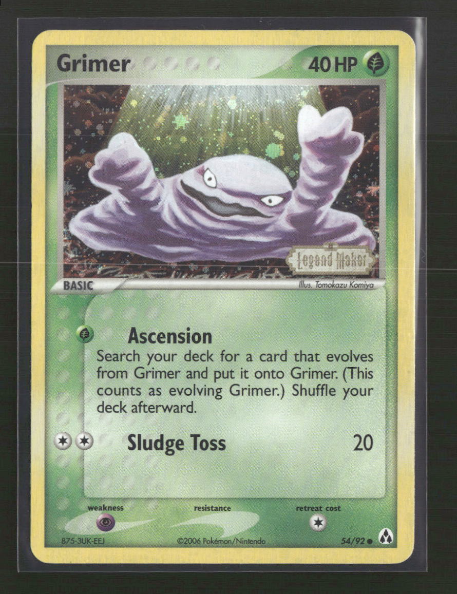 Legend Maker Grimer #54/92 Foil Legend Maker Stamped