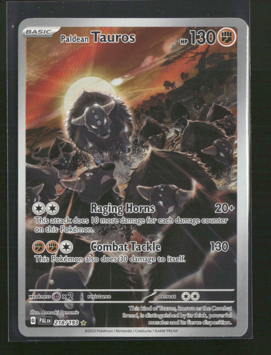 SV02: Paldea Evolved Paldean Tauros #218/193