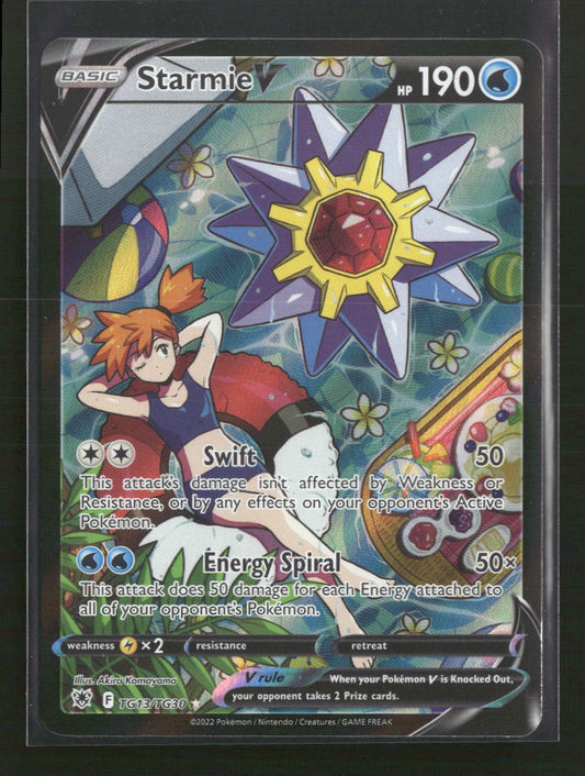 SWSH10: Astral Radiance Trainer Gallery Starmie V #TG13/TG30