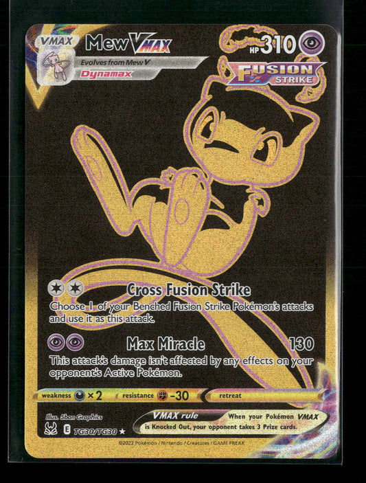 SWSH11: Lost Origin Trainer Gallery Mew VMAX (Secret) #TG30/TG30