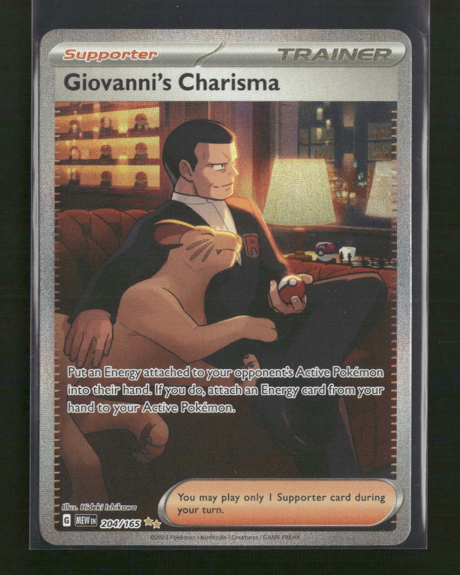 SV: Scarlet & Violet 151 Giovanni's Charisma #204/165