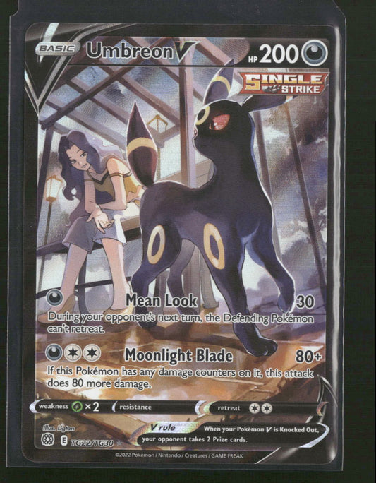 SWSH09: Brilliant Stars Trainer Gallery Umbreon V #TG22/TG30