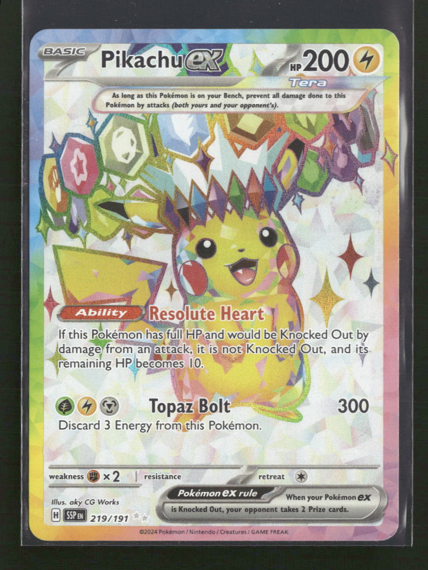 SV08: Surging Sparks Pikachu ex #219/191