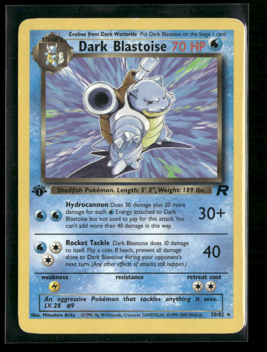 Team Rocket Dark Blastoise (20) #20/82