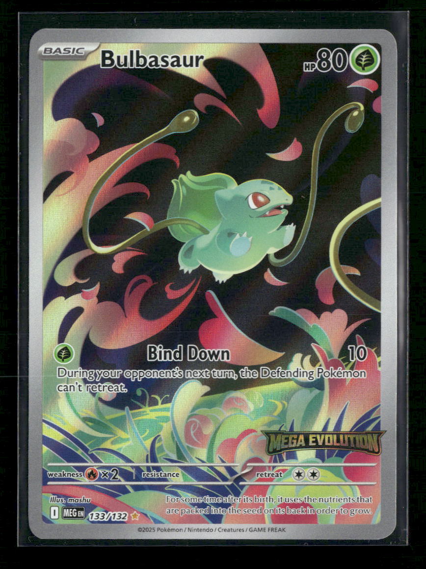 ME01: Mega Evolution Bulbasaur #133/132 Mega Stamped