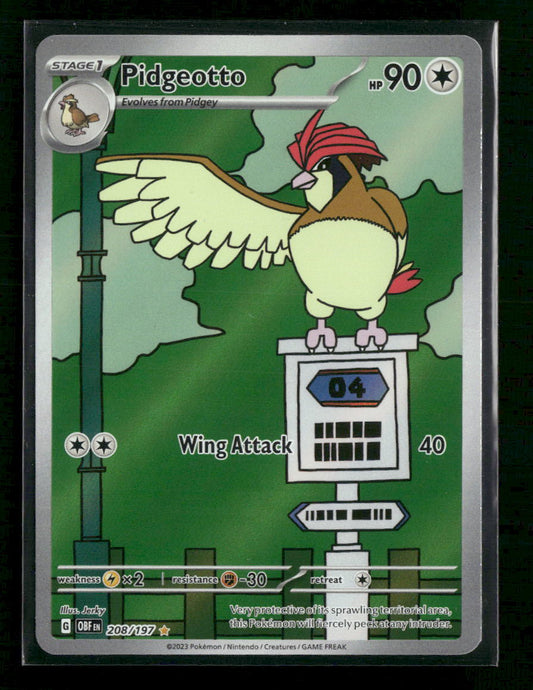 SV03: Obsidian Flames Pidgeotto #208/197