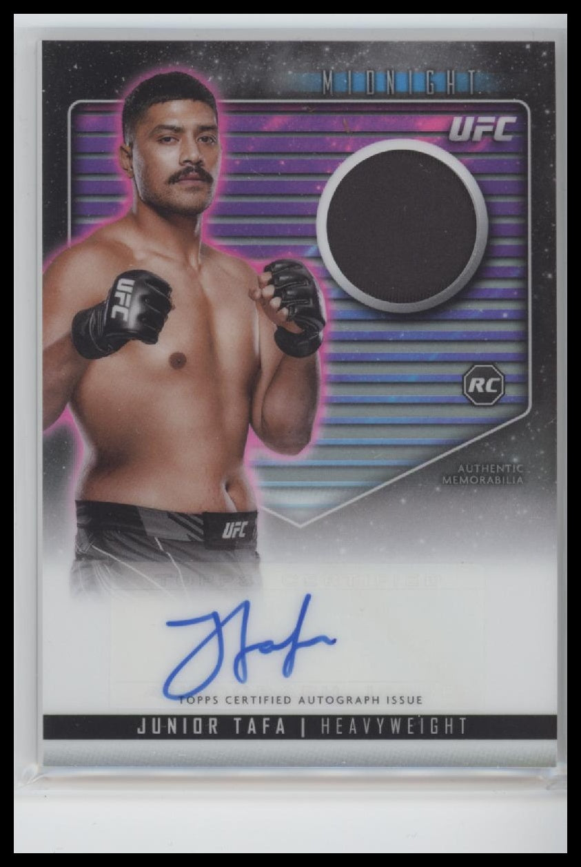 2024 Topps Midnight UFC Relic Autographs Junior Tafa Auto #RCA-JTA