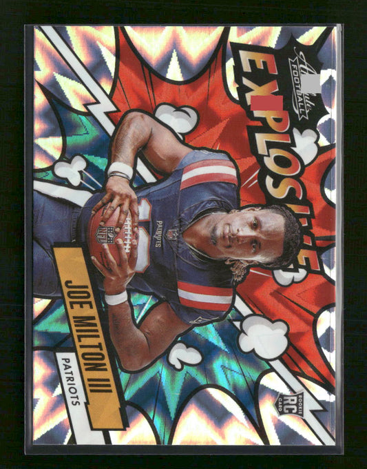 2024 Panini Absolute Explosive Joe Milton III #EX-JMN
