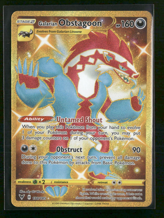 SWSH04: Vivid Voltage Galarian Obstagoon (Secret) #198/185