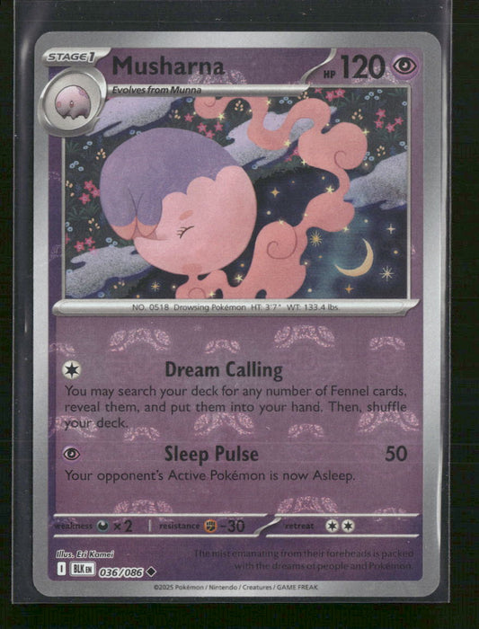 SV: Black Bolt Musharna (Master Ball Pattern) #036/086