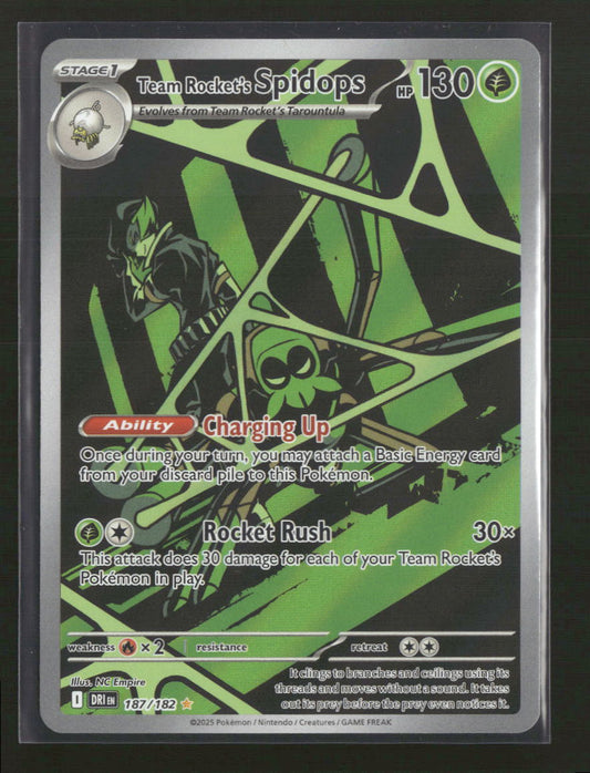 SV10: Destined Rivals Team Rocket's Spidops #187/182