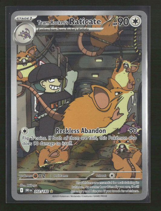 SV10: Destined Rivals Team Rocket's Raticate #202/182