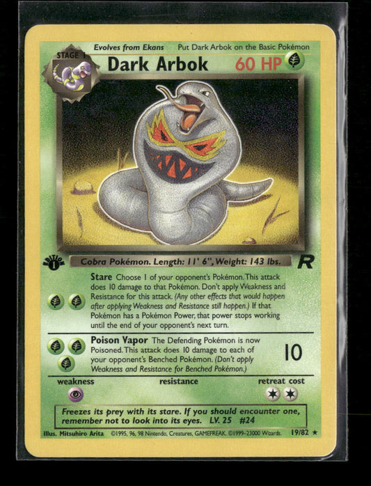 Team Rocket Dark Arbok (19) #19/82