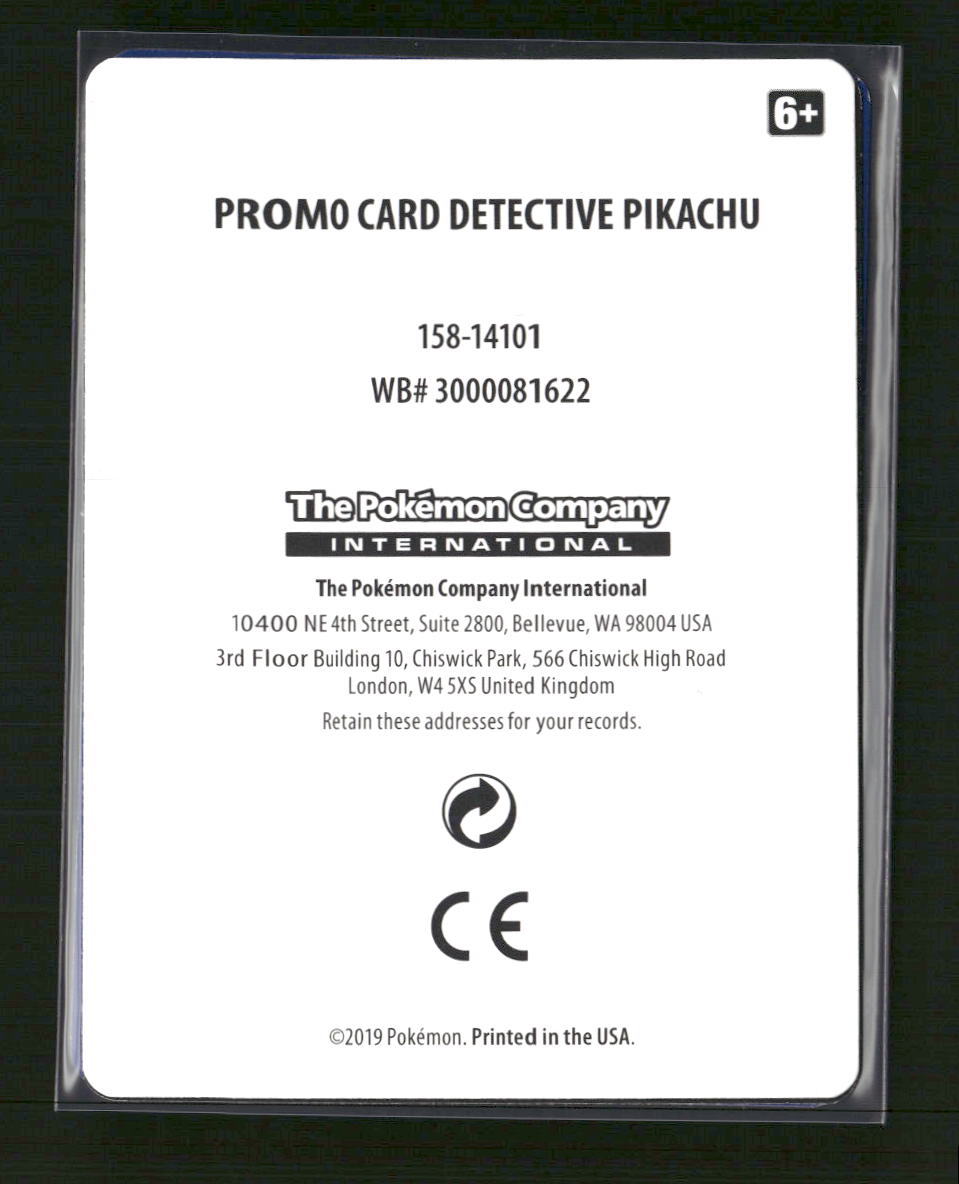 SM Promos Detective Pikachu #SM190
