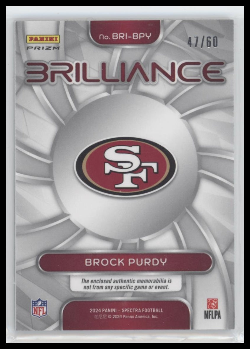 2024 Panini Spectra Brilliance Hyper Brock Purdy #/60 #BRI-BPY