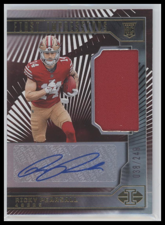 2024 Panini Illusions F.I. Auto Memorabilia #109 Ricky Pearsall #/249