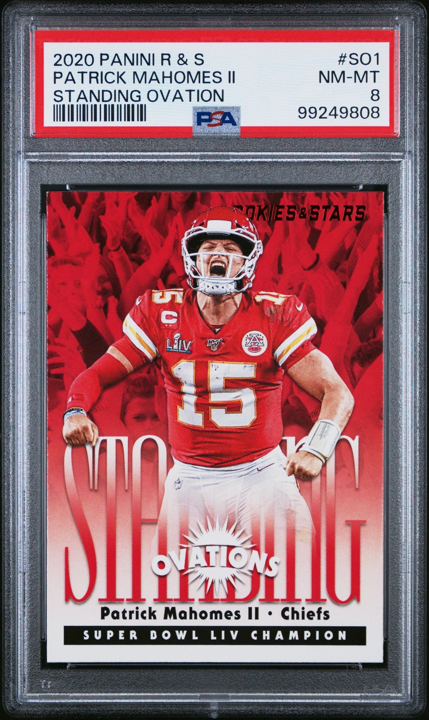 2020 Panini Rookies & Stars Standing Ovation Patrick Mahomes Ii 8 PSA #SO1