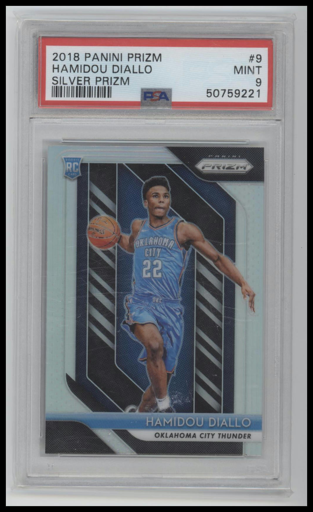 2018 Panini Prizm Silver Prizm Hamidou Diallo 9 PSA #9