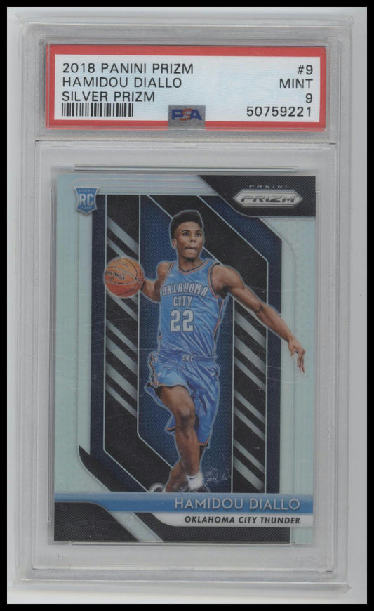 2018 Panini Prizm Silver Prizm Hamidou Diallo 9 PSA #9