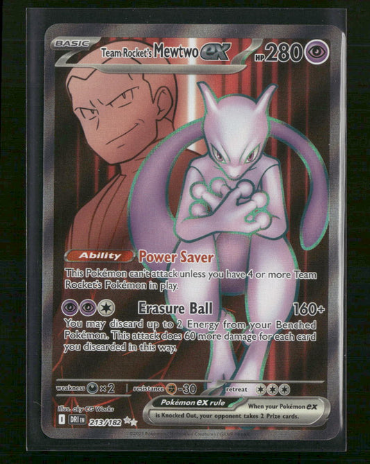 SV10: Destined Rivals Team Rocket's Mewtwo ex #213/182