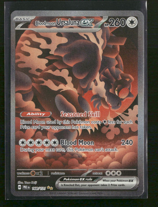 SV: Prismatic Evolutions Bloodmoon Ursaluna ex #168/131