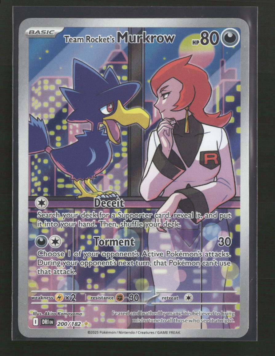 SV10: Destined Rivals Team Rocket's Murkrow #200/182