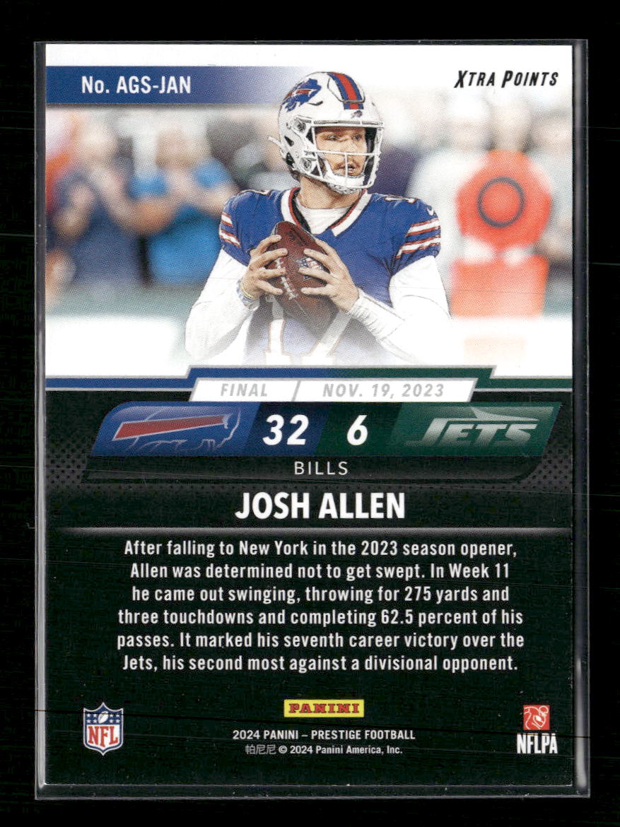 2024 Panini Prestige Any Given Sunday Josh Allen #AGS-JAN