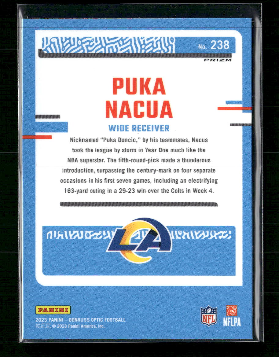 2023 Donruss Optic Blue Hyper Puka Nacua Rookie #238