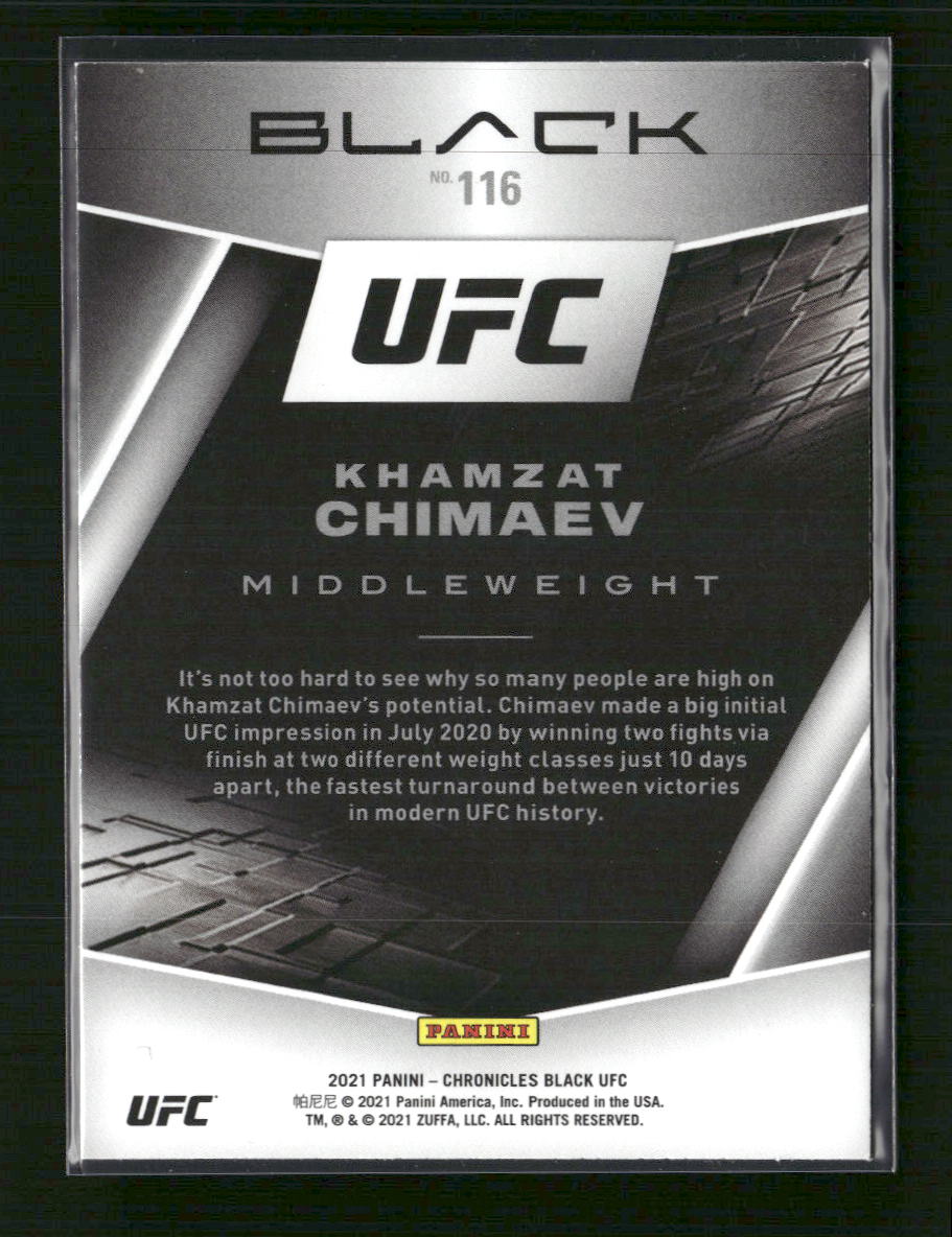 2021 Panini Chronicles UFC Pink Khamzat Chimaev Rookie #116