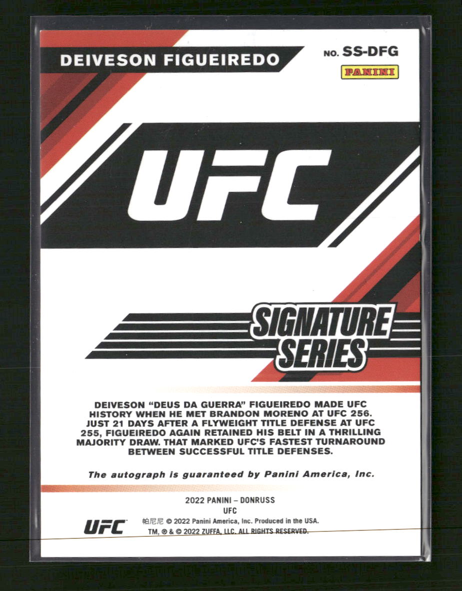 2022 Donruss UFC Signature Series Deiveson Figueiredo Auto #SS-DFG