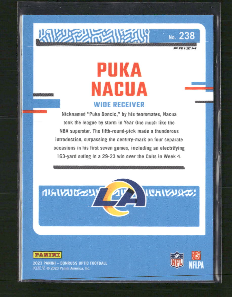2023 Donruss Optic Pink Puka Nacua Rookie #238
