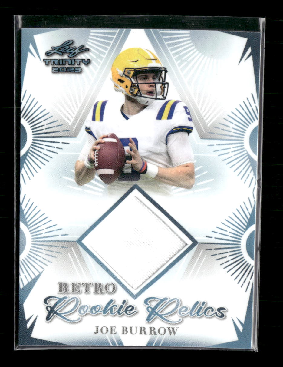 2023 Leaf Trinity (Mega Box) Retro Rookie Relics Joe Burrow #RRR-3