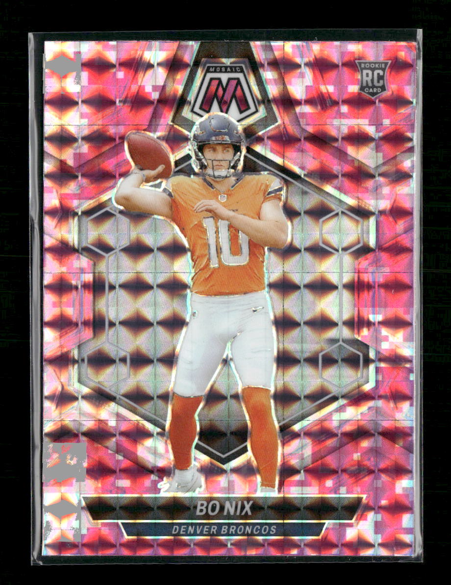 2024 Panini Mosaic Mosaic Camo Pink Bo Nix #312