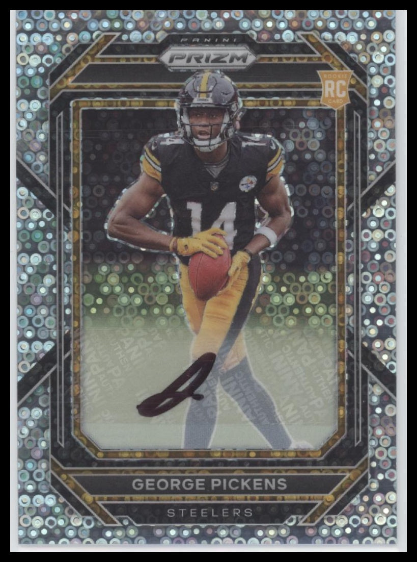 2022 Panini Prizm Autographs Prizm Silver George Pickens Rookie #329