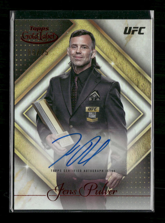 2024 Topps Gold Label UFC Golden Greats Autographs Red Jens Pulver #/25 #GGA-JPU