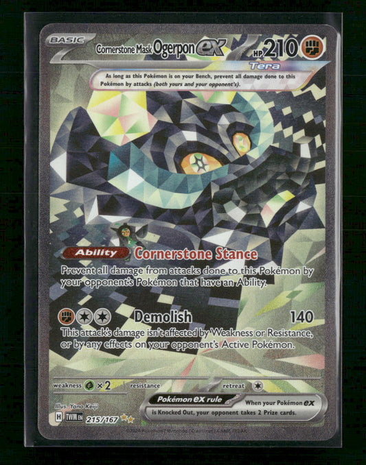 SV06: Twilight Masquerade Cornerstone Mask Ogerpon ex #215/167
