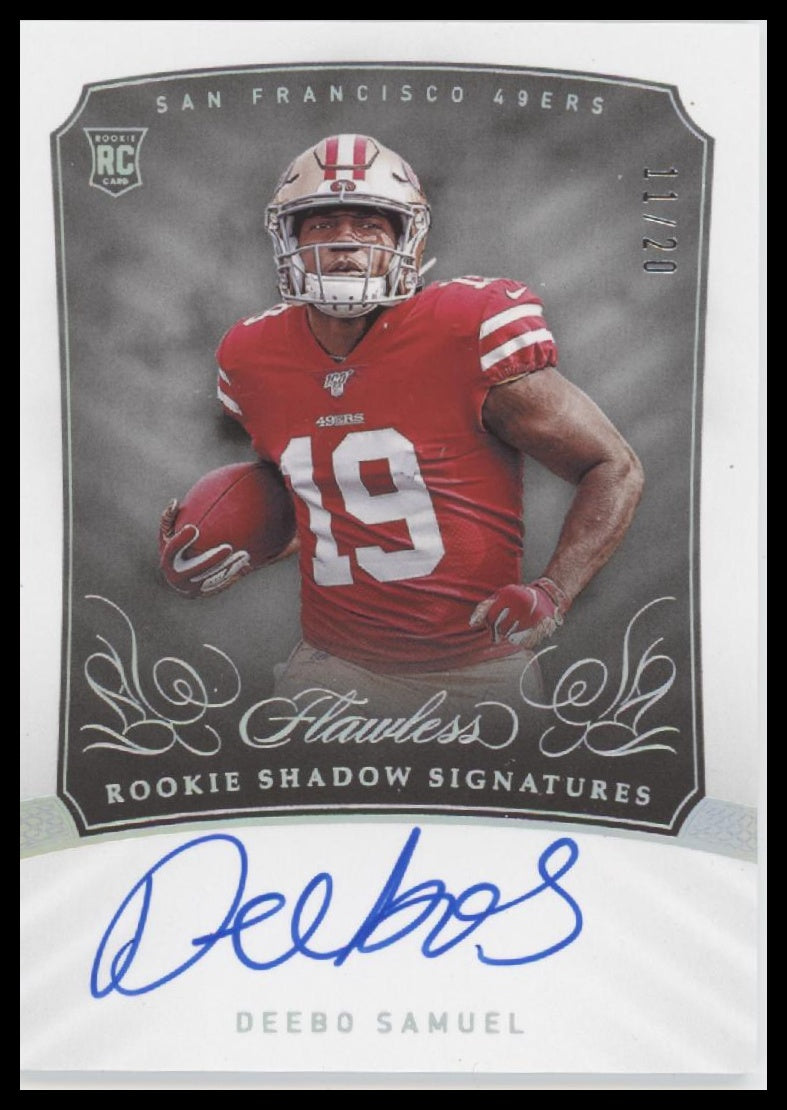 2019 Panini Flawless Rookie Shadow Signatures Silver Deebo Samuel #/20 #RSS-DS