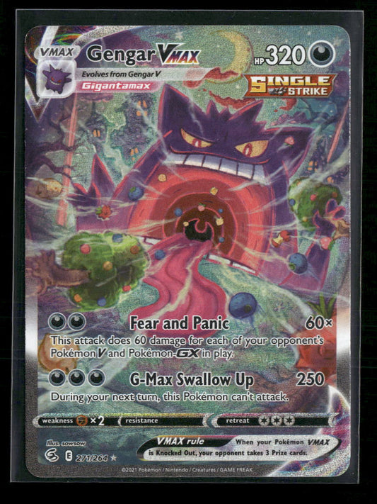 SWSH08: Fusion Strike Gengar VMAX (Alternate Art Secret) #271/264
