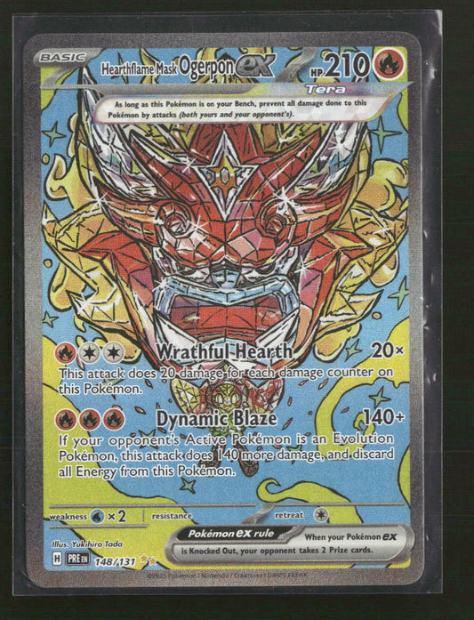 SV: Prismatic Evolutions Hearthflame Mask Ogerpon ex #148/131