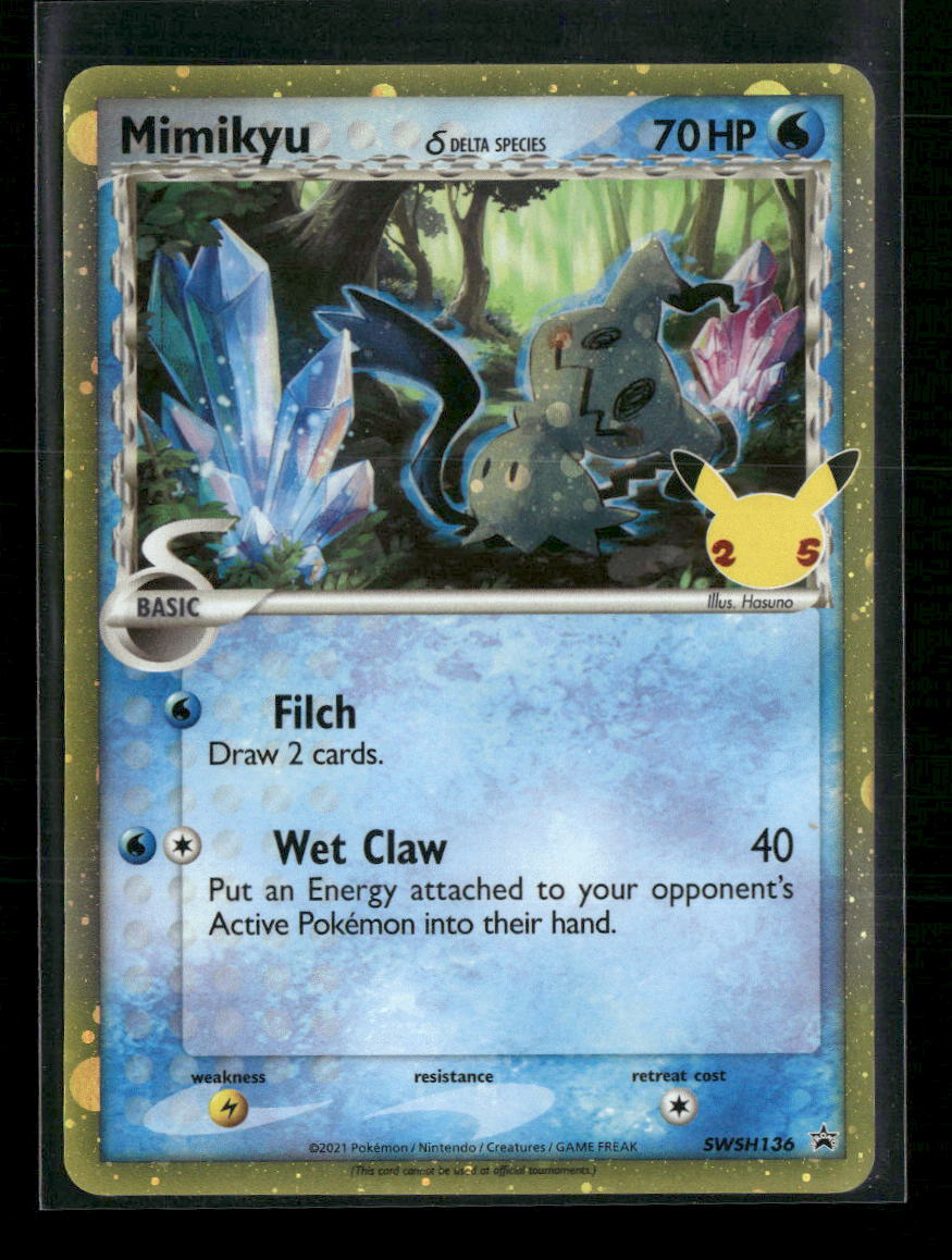 SWSH: Sword & Shield Promo Cards Mimikyu (Delta Species) #SWSH136