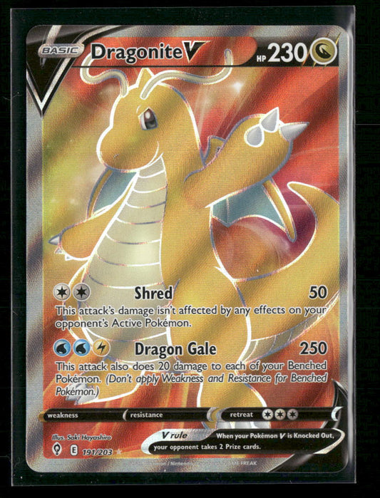 SWSH07: Evolving Skies Dragonite V (Full Art) #191/203