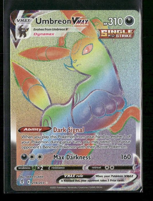 SWSH07: Evolving Skies Umbreon VMAX (Secret) #214/203