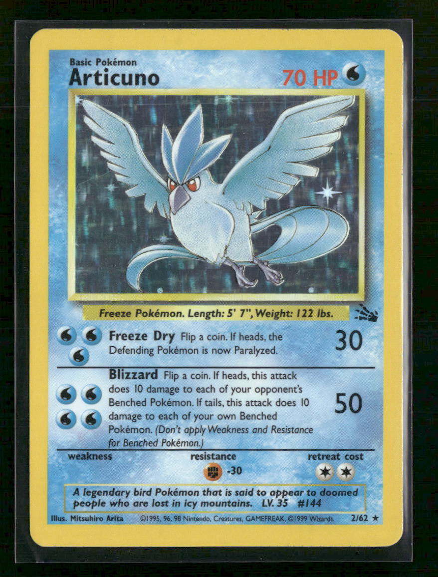 Fossil Articuno (2) UnlimitedHolofoil #02/62