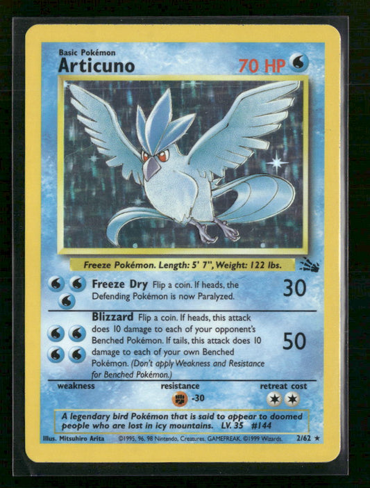 Fossil Articuno (2) UnlimitedHolofoil #02/62
