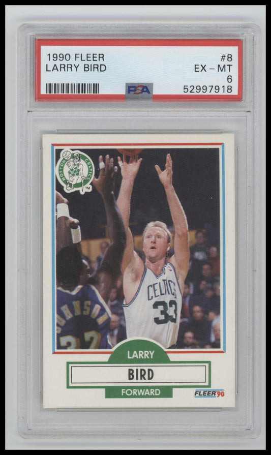 1990 Fleer Larry Bird #8 PSA 6
