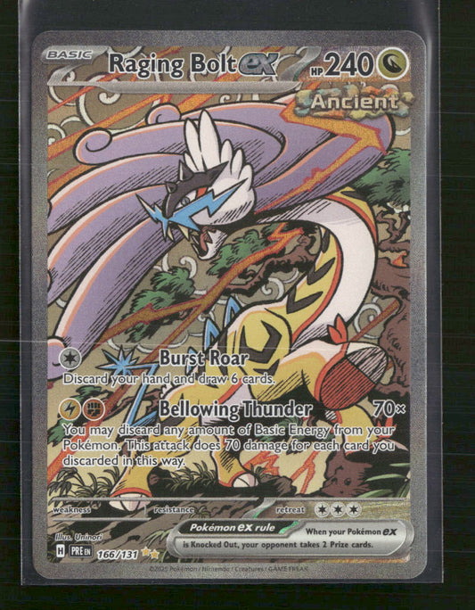 SV: Prismatic Evolutions Raging Bolt ex #166/131